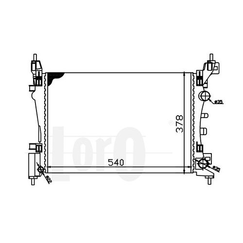 Ψυγείο Νερού OPEL CORSA 2006 - 2011 ( D ) BEHR 55701408 Ψυγείο Νερού OPEL CORSA 2006 - 2011 ( D ) BEHR 55701408