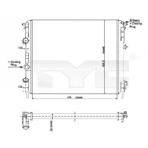 Ψυγείο Νερού DACIA SANDERO 2008 - 2013 BEHR 015006385