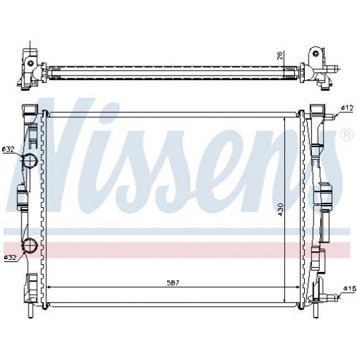 Ψυγείο Νερού RENAULT SCENIC 2003 - 2008 ( JM ) BEHR 046506315