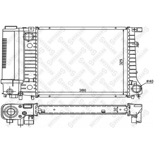 Ψυγείο Νερού BMW 3 Series 1988 - 1993 ( E30 F/L ) BEHR 058606305 Ψυγείο Νερού BMW 3 Series 1988 - 1993 ( E30 F/L ) BEHR 058606305