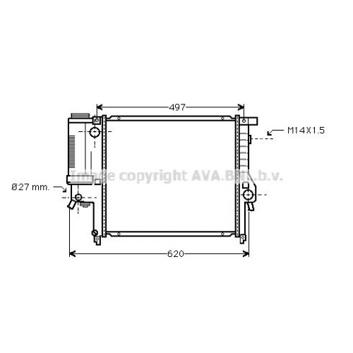 Ψυγείο Νερού BMW 3 Series 1995 - 2000 ( E36 F/L) BEHR 059306320