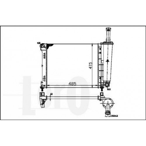 Ψυγείο Νερού FORD KA 2008- 2016 ( RU8 ) BEHR 073106305