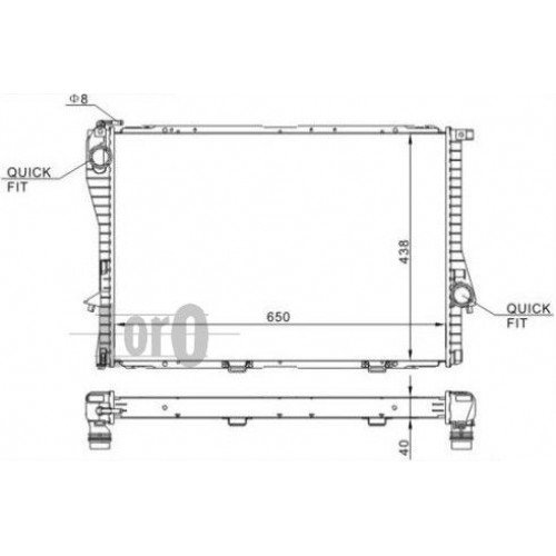 Ψυγείο Νερού BMW 7 Series 1994 - 2001 ( E38 ) BEHR 157806335