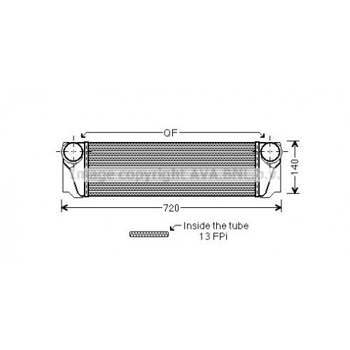 ΨΥΓΕΙΟ INTERCOOLER 3.0 ΒΕΝΖΙΝΗ - 2.0/3.0 ΠΕΤΡΕΛΑΙΟ (550x155x80) (BEHR) BMW 7 Series 2012 - 2015 ( F01 / F02 F/L ) BEHR 158106220