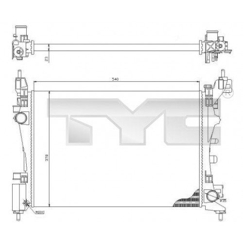 Ψυγείο Νερού FIAT PUNTO 2012 - BEHR 290106325 Ψυγείο Νερού FIAT PUNTO 2012 - BEHR 290106325