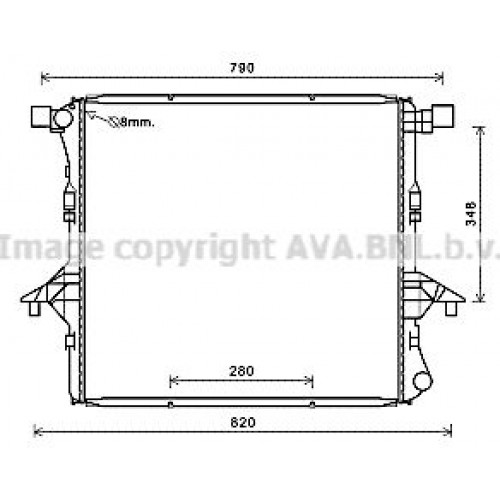 Ψυγείο Νερού VW AMAROK 2010 - 2013 BEHR 882006305