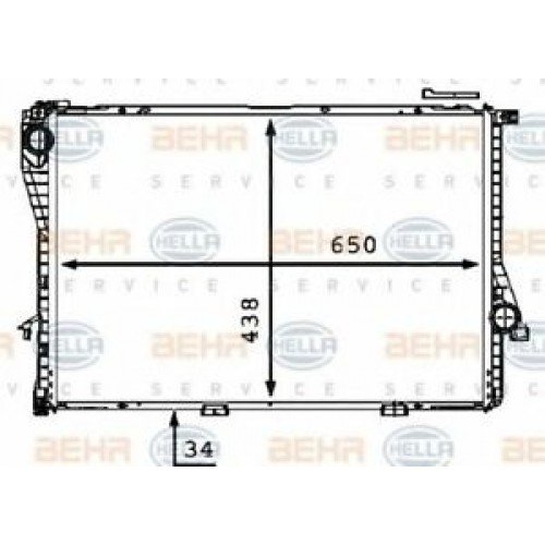 Ψυγείο Νερού BMW 5 Series 2000 - 2003 ( E39 F/L ) BEHR 058206335