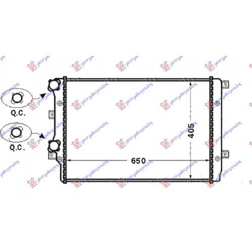 Ψυγείο Νερού VW GOLF 2008 - 2013 ( Mk6 ) BEHR 066006345 Ψυγείο Νερού VW GOLF 2008 - 2013 ( Mk6 ) BEHR 066006345