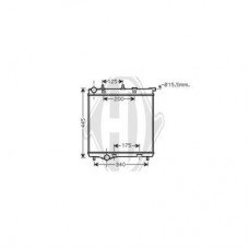 ΨΥΓΕΙΟ ΝΕΡΟΥ 1.2 ΤΗΡ 110-1.2 Vti 68-1.2 vTI82 ΒΕΝΖΙΝΗ (380x390) (BEHR ALTERNATIVE) CITROEN C3 2016 - BEHR 195206305