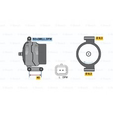 Δυναμό/Εναλλάκτης RENAULT CLIO 2001 - 2005 BOSCH 0 986 042 770