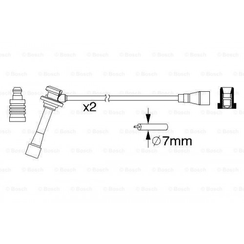 Μπουζοκαλώδιο / Εξαρτήματα Σύνδεσης KIA SPORTAGE 1995 - 1999 ( JA ) BOSCH 0 986 357 203
