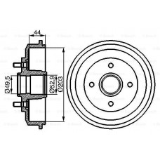 Ταμπούρο FORD FOCUS 2002 - 2004 ( MK1B ) BOSCH 0 986 477 102