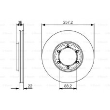 Δισκόπλακες BOSCH 0