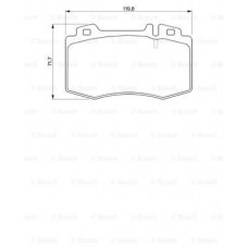 Τακάκια Σετ MERCEDES S CLASS 1998 - 2002 ( W220 ) BOSCH 0 986 494 012