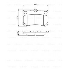 Τακάκια Σετ LEXUS GS 2005 - 2007 ( S190 ) BOSCH 0 986 494 253