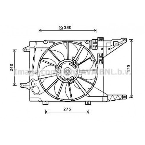 Βεντιλατέρ Νερού DACIA SANDERO 2008 - 2013 BOSCH 015006450