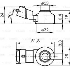 Ηλεκτρονικό σύστημα κινητήρα OPEL CORSA 2000 - 2004 ( C ) BOSCH 0 261 231 173