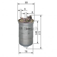 Φίλτρο καυσίμων VW LUPO 1998 - 2005 ( 6X1 - 6E1 ) BOSCH 0 450 906 373