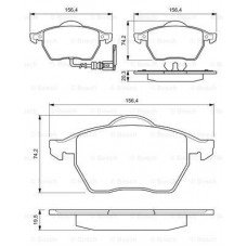 Τακάκια Σετ BOSCH 0