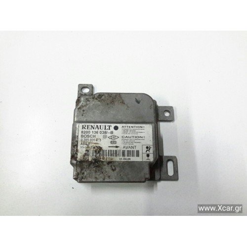 Εγκέφαλος Αερόσακων RENAULT CLIO 2001 - 2005 BOSCH 0285001415 Εγκέφαλος Αερόσακων RENAULT CLIO 2001 - 2005 BOSCH 0285001415
