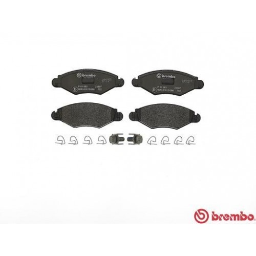 Τακάκια Σετ PEUGEOT 206 2009 - ( PLUS ) BREMBO P 61 063