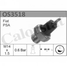Διακόπτης (βαλβίδα) πίεσης λαδιού LADA SAMARA 1988 - 1996 ( 2108 ) ( 2109 ) CALORSTAT by Vernet OS3518