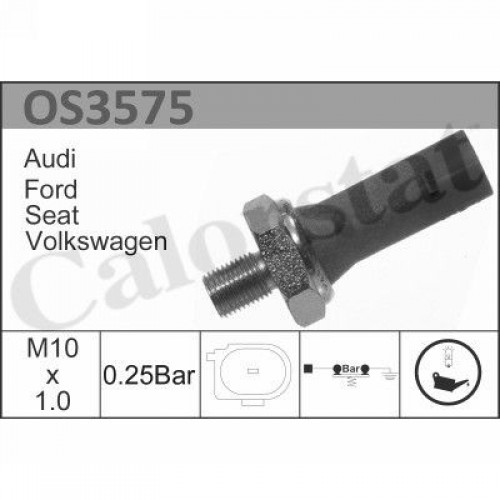 Διακόπτης (βαλβίδα) πίεσης λαδιού VW NEW BETTLE 2005 - 2011 ( 9C1 ) CALORSTAT by Vernet OS3575