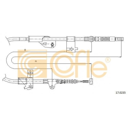 Ντίζες Χειροφρένου NISSAN PRIMERA 1996 - 1999 ( P11 ) COFLE 17.0235 Ντίζες Χειροφρένου NISSAN PRIMERA 1996 - 1999 ( P11 ) COFLE 17.0235