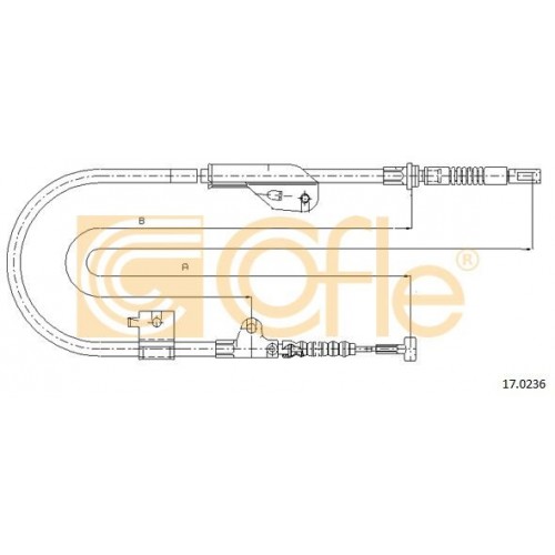 Ντίζες Χειροφρένου NISSAN PRIMERA 1996 - 1999 ( P11 ) COFLE 17.0236 Ντίζες Χειροφρένου NISSAN PRIMERA 1996 - 1999 ( P11 ) COFLE 17.0236