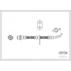 Μαρκούτσια Φρενων TOYOTA COROLLA 1992 - 1997 ( AE100 ) CORTECO 19032294