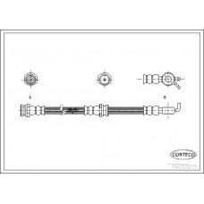 Μαρκούτσια Φρενων MAZDA 323F 1995 - 1998 ( BA ) CORTECO 19033015