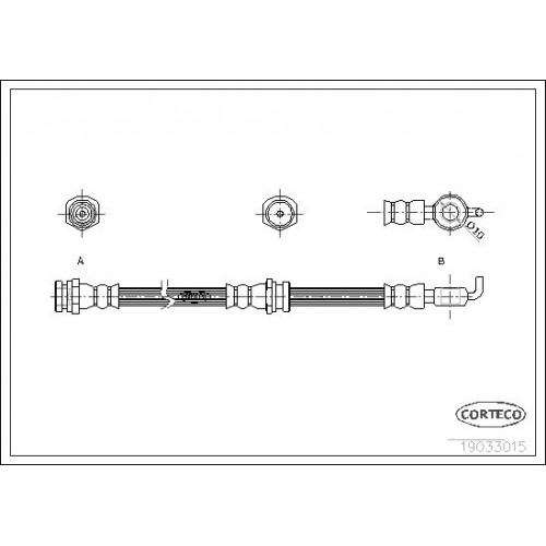 Μαρκούτσια Φρενων MAZDA 323F 1995 - 1998 ( BA ) CORTECO 19033015 Μαρκούτσια Φρενων MAZDA 323F 1995 - 1998 ( BA ) CORTECO 19033015