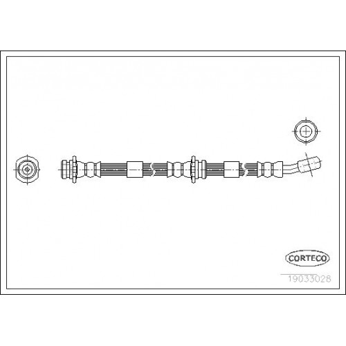 Μαρκούτσια Φρενων NISSAN MICRA 2000 - 2003 ( K11 ) CORTECO 19033028