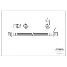 Μαρκούτσια Φρενων TOYOTA AVENSIS 2000 - 2003 ( T220 ) CORTECO 19033052