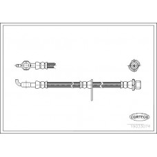 Μαρκούτσια Φρενων TOYOTA COROLLA 2002 - 2004 ( E120 ) CORTECO 19033074
