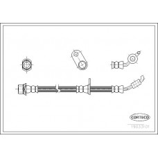 Μαρκούτσια Φρενων TOYOTA RAV-4 2000 - 2003 ( XA20 ) CORTECO 19033101