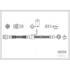 Μαρκούτσια Φρενων HYUNDAI MATRIX 2001 - 2006 ( FC ) CORTECO 19033511