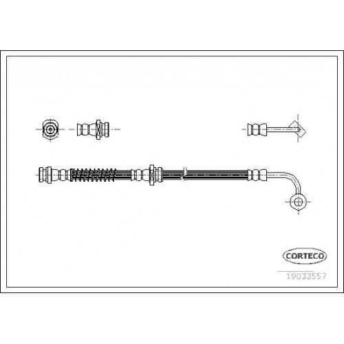 Μαρκούτσια Φρενων KIA PICANTO 2004 - 2008 ( BA ) CORTECO 19033557 Μαρκούτσια Φρενων KIA PICANTO 2004 - 2008 ( BA ) CORTECO 19033557