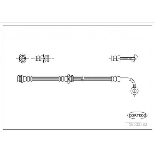 Μαρκούτσια Φρενων KIA PICANTO 2004 - 2008 ( BA ) CORTECO 19033583 Μαρκούτσια Φρενων KIA PICANTO 2004 - 2008 ( BA ) CORTECO 19033583
