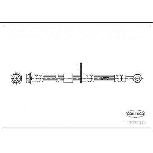 Μαρκούτσια Φρενων MITSUBISHI COLT 2005 - 2008 ( CZ ) CORTECO 19034344 Μαρκούτσια Φρενων MITSUBISHI COLT 2005 - 2008 ( CZ ) CORTECO 19034344