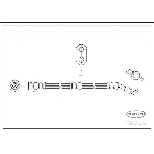 Μαρκούτσια Φρενων SUZUKI SX4 2011 - 2013 ( RW ) CORTECO 19035275 Μαρκούτσια Φρενων SUZUKI SX4 2011 - 2013 ( RW ) CORTECO 19035275