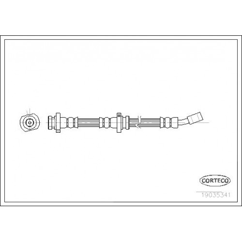 Μαρκούτσια Φρενων NISSAN ALMERA 1995 - 1998 ( N15 ) CORTECO 19035341 Μαρκούτσια Φρενων NISSAN ALMERA 1995 - 1998 ( N15 ) CORTECO 19035341