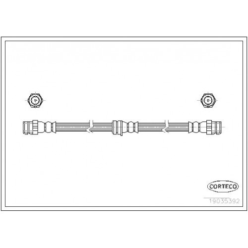 Μαρκούτσια Φρενων VW GOLF 2004 - 2008 ( Mk5 ) CORTECO 19035392