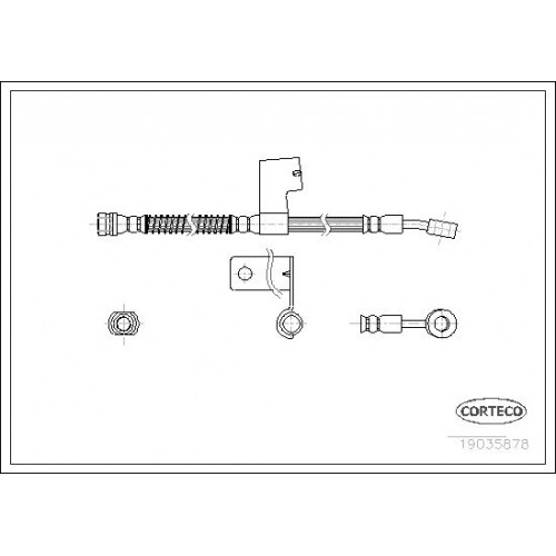 Μαρκούτσια Φρενων HYUNDAI ACCENT 2003 - 2005 ( CG ) ( LC2 ) CORTECO 19035878
