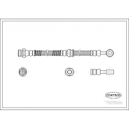 Μαρκούτσια Φρενων HYUNDAI TUCSON 2004 - 2010 ( JM ) CORTECO 19035880