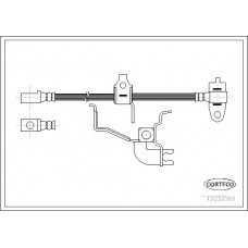 Μαρκούτσια Φρενων FORD TRANSIT 2000 - 2006 ( FA_ _ ) CORTECO 19032982