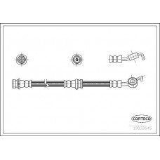 Μαρκούτσια Φρενων NISSAN MICRA 2003 - 2005 ( K12 ) CORTECO 19033545