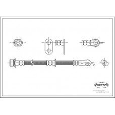 Μαρκούτσια Φρενων TOYOTA AYGO 2005 - 2009 ( B10 ) CORTECO 19034274
