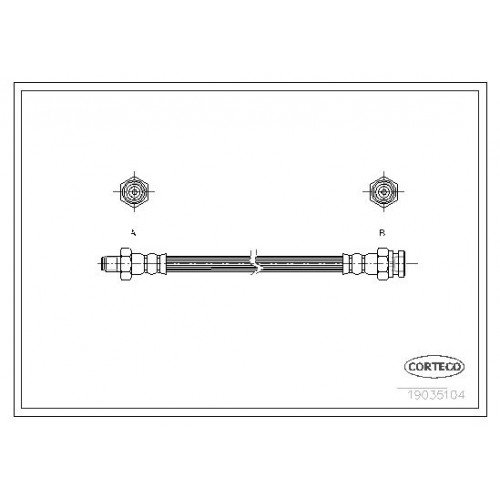 Μαρκούτσια Φρενων MITSUBISHI PAJERO 2001 - 2008 SPORT CORTECO 19035104