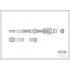 Μαρκούτσια Φρενων OPEL ASTRA 2004 - 2007 ( H ) CORTECO 19035304